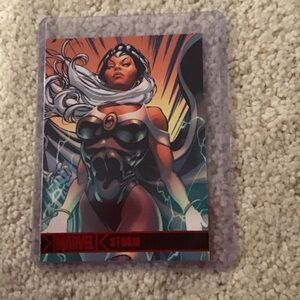 Marvel Storm Card with Red and Black Accents